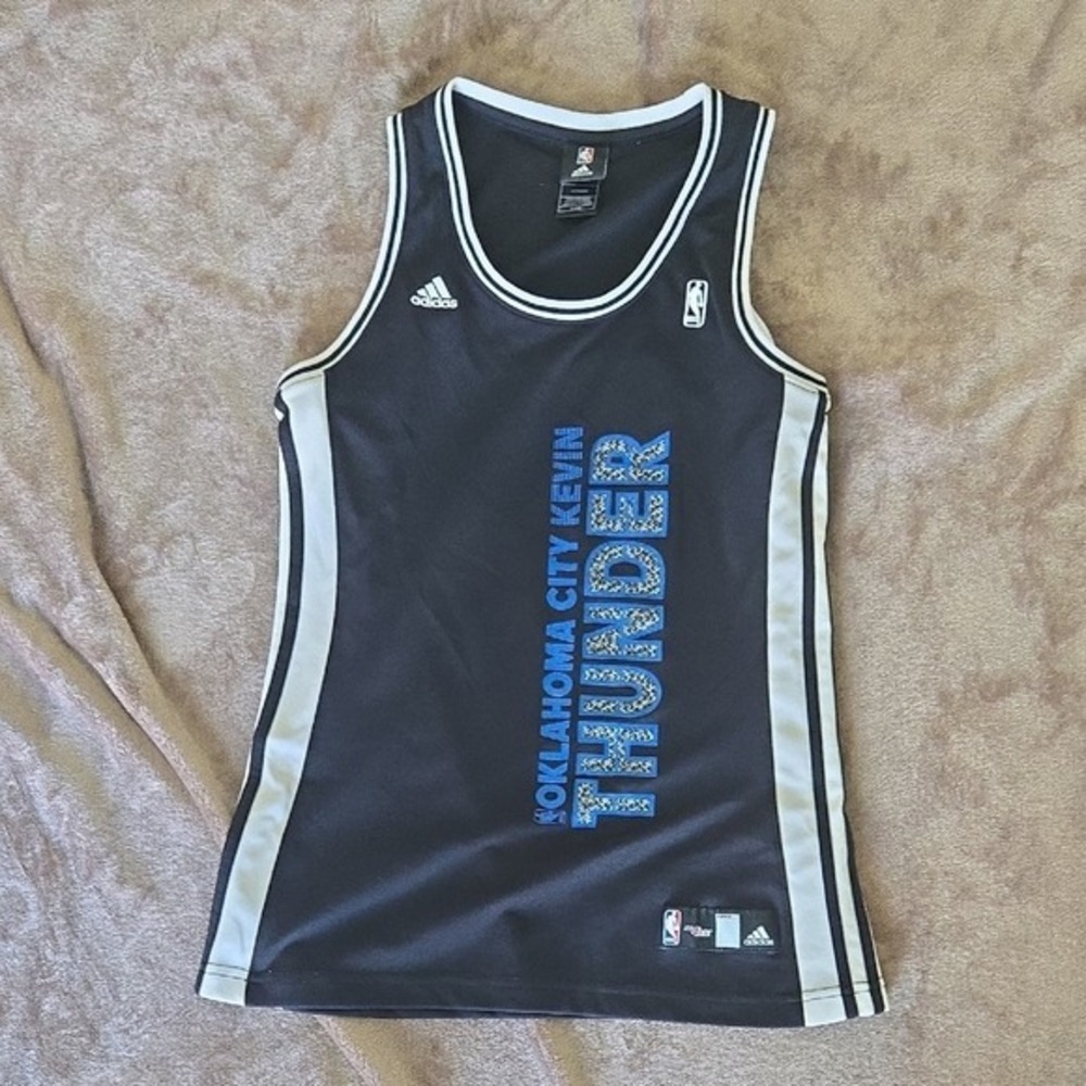 Kids Oklahoma City Thunder Kevin Durant 35 Adidas Basketball Jersey Size M
